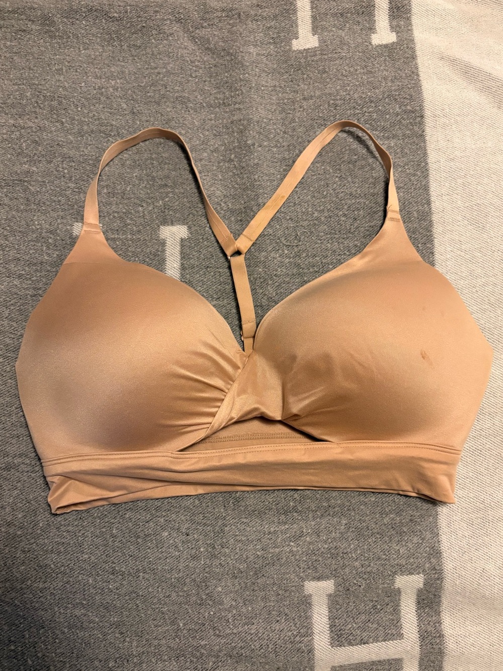 Victoria's Secret T-Back Wireless Bra - Beige